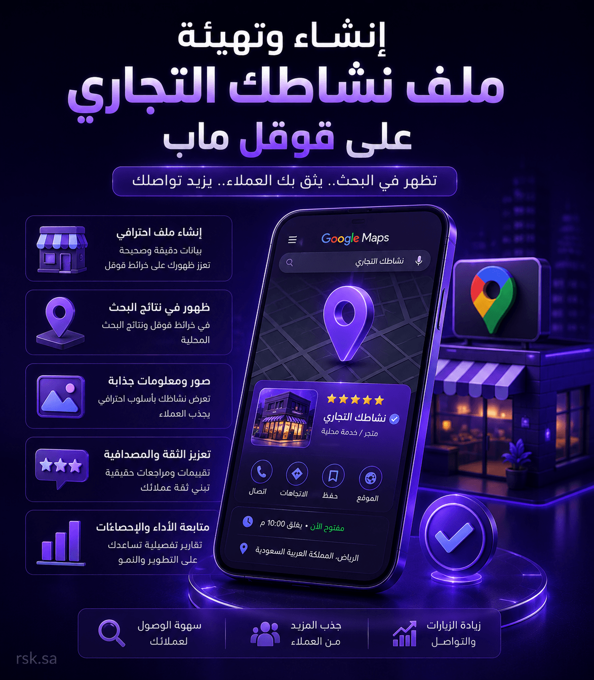 إنشاء وتهيئة ملف نشاطك التجاري على قوقل ماب