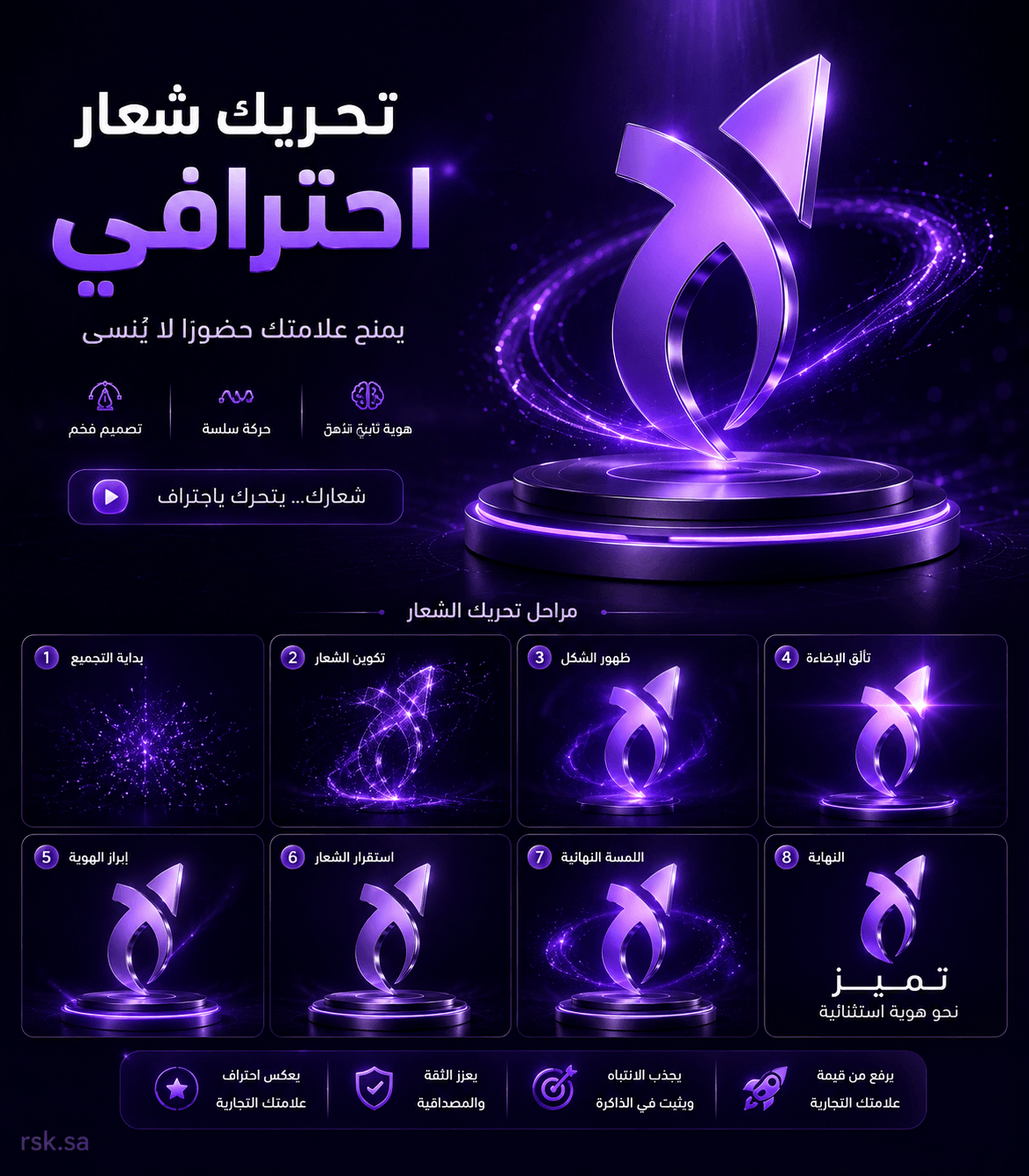 تحريك شعار احترافي
