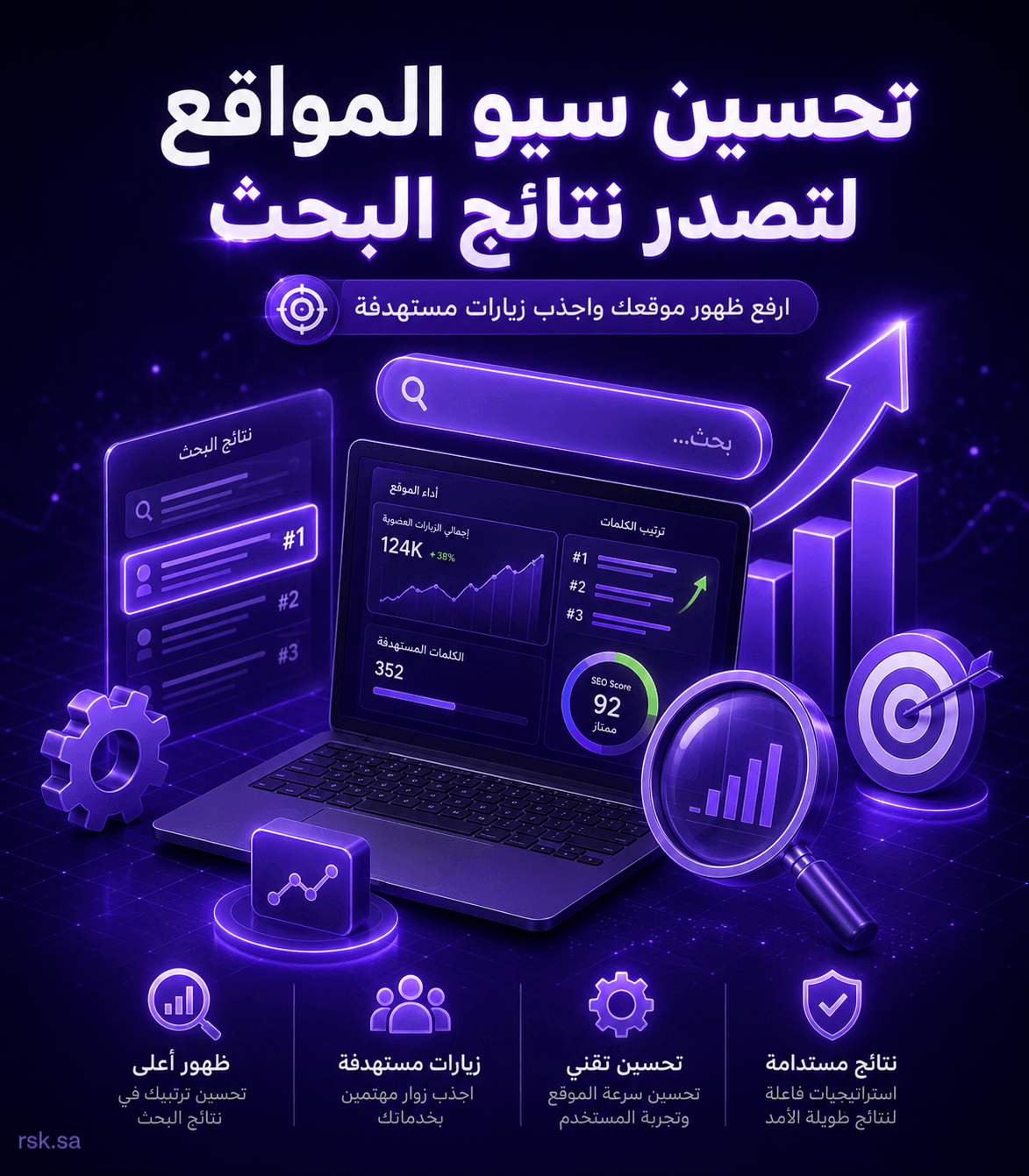 تحسين سيو المواقع لتصدر نتائج البحث