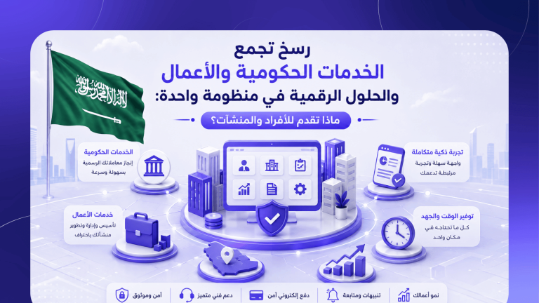 رسخ تجمع الخدمات الحكومية والأعمال والحلول الرقمية في منظومة واحدة: ماذا تقدم للأفراد والمنشآت؟