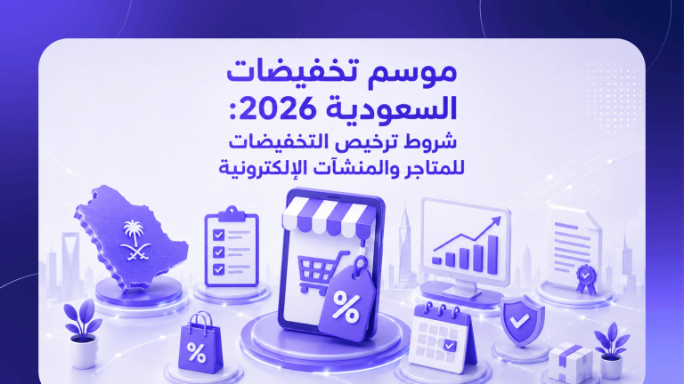 موسم تخفيضات السعودية 2026: شروط ترخيص التخفيضات للمتاجر والمنشآت الإلكترونية